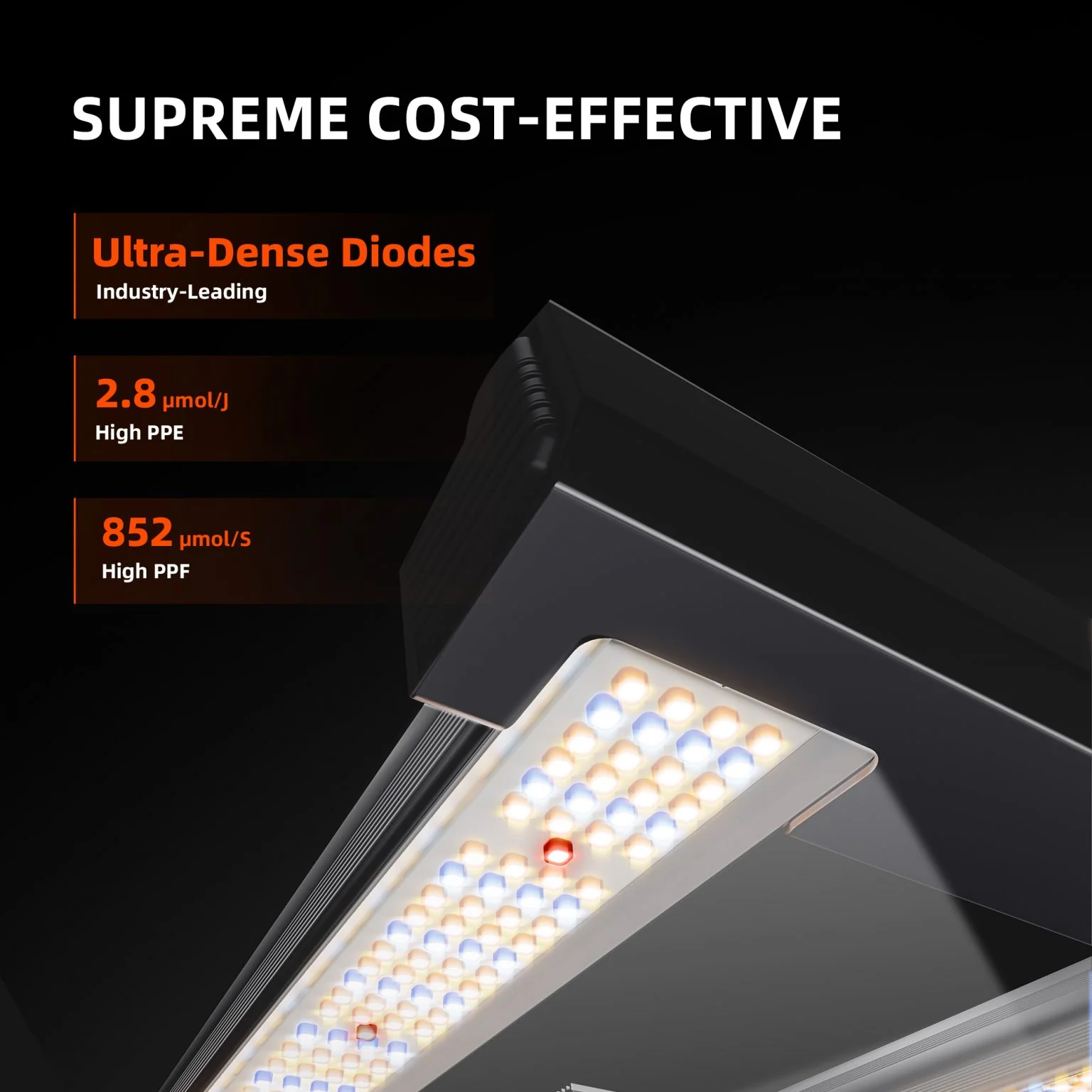 2025 Spider Farmer G3000 300W WiFi & Bluetooth App-Controlled Dimmable Cost effective Full Spectrum LED Grow Light for 3X3 Grow Tent - Image 6