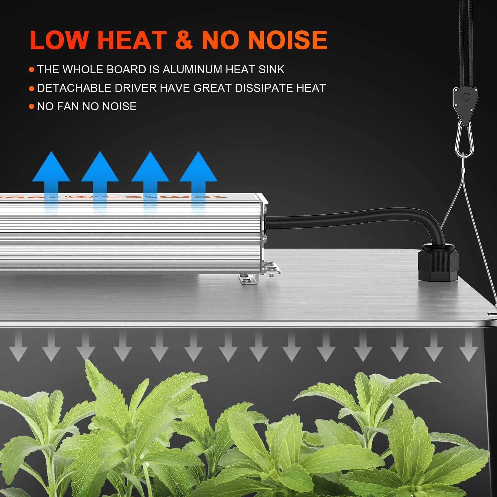 Spider Farmer 2’x2′X4.6′ Complete Grow Tent Kit丨SF1000D Full Spectrum LED Grow Light丨6” Clip Fan丨4” Ventilation System with Speed Controller - Image 13