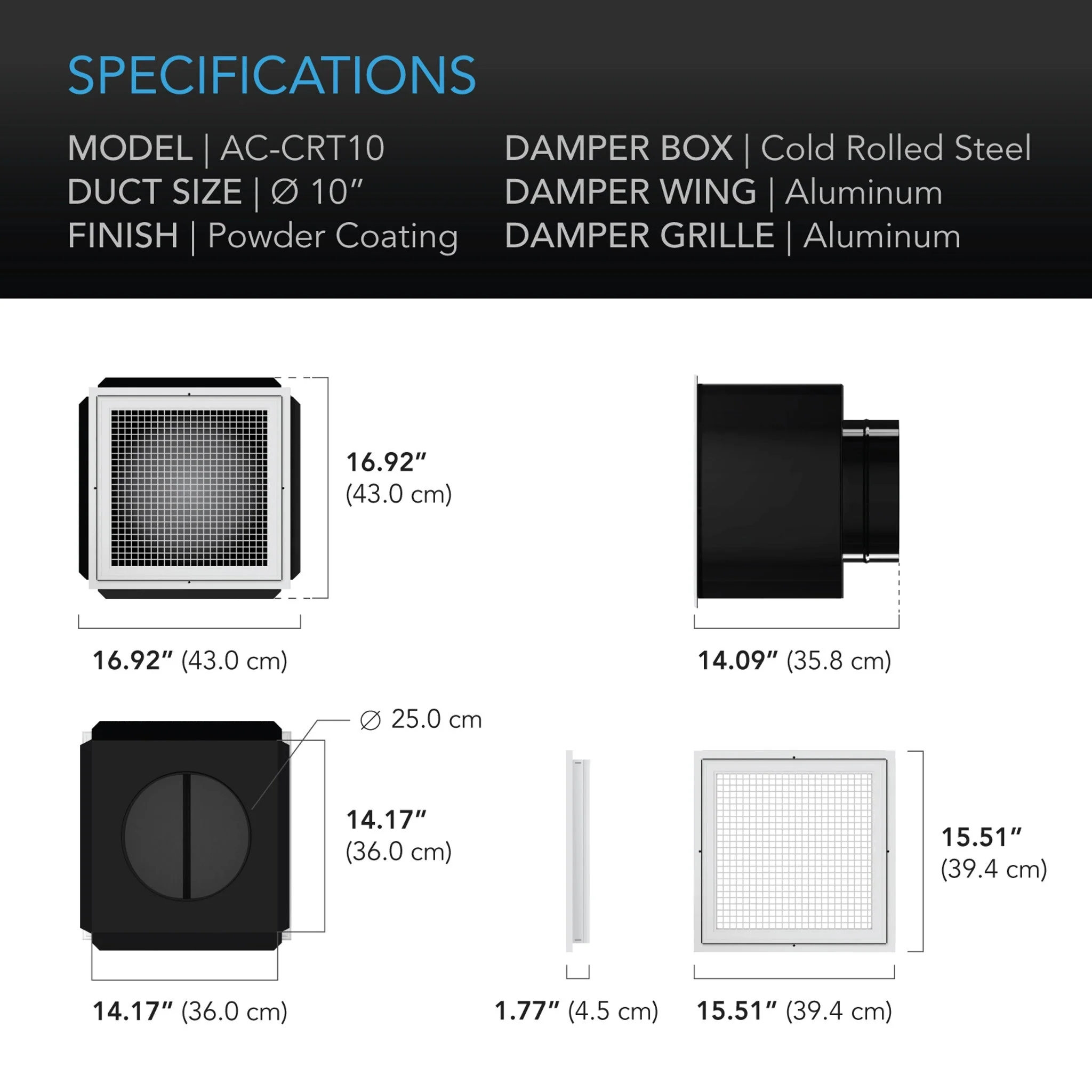 AC Infinity Cloudway T10 Whole House Exhaust 1200 CFM - Image 7
