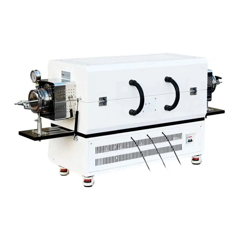 Across International 1700°C 3 Zone Tube Furnace with Vacuum Flanges & Alumina Tube - Image 3