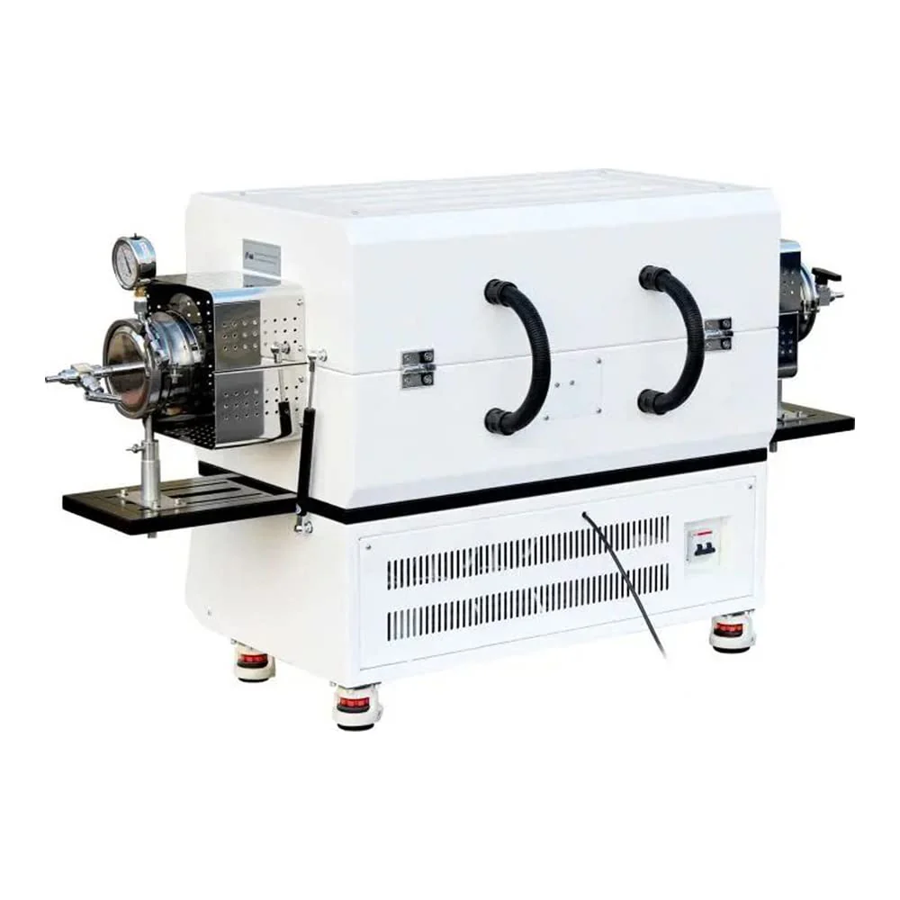 Across International 1700°C 60mm OD Two Zone Split Tube Furnace with Flanges - Image 2