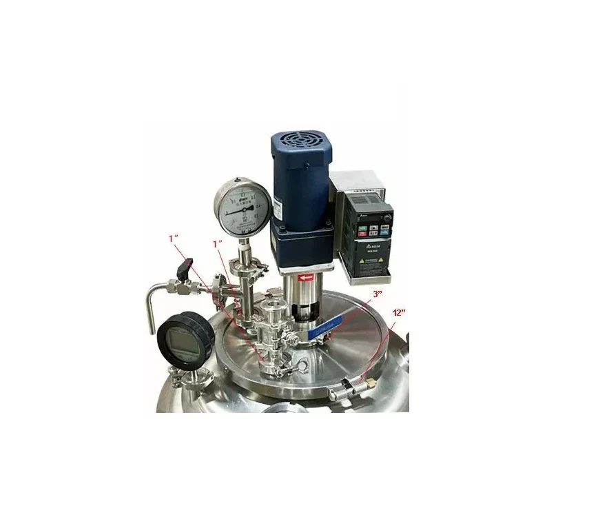 Across International Ai ETL C1D1 Dual-Jacketed 100L 316L-Grade Stainless Steel Filter Reactor - Image 4