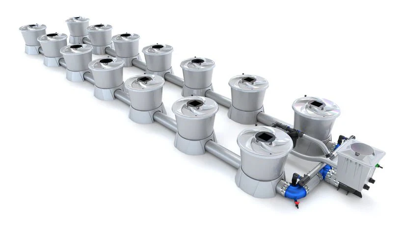 Alien Hydroponics V-System 14 Pot 2 Row Kit - Image 3