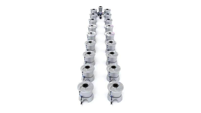 Alien Hydroponics V-System 18 Pot 2 Row Kit - Image 2