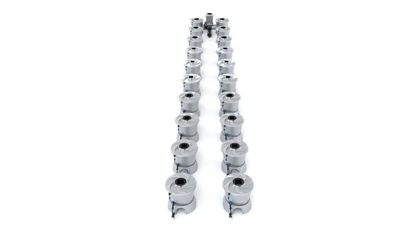 Alien Hydroponics V-System 20 Pot 2 Row Kit - Image 2