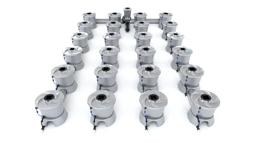Alien Hydroponics V-System 24 Pot 4 Row Kit - Image 2