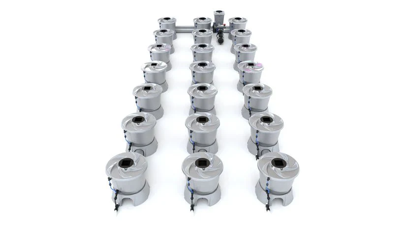 Alien Hydroponics V-System 21 Pot 3 Row Kit - Image 2