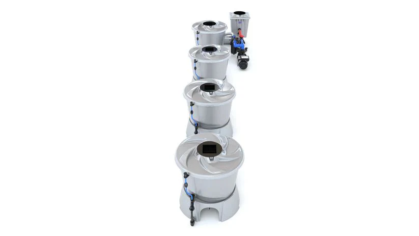 Alien Hydroponics V-System 4 Pot 1 Row End Header Kit - Image 2