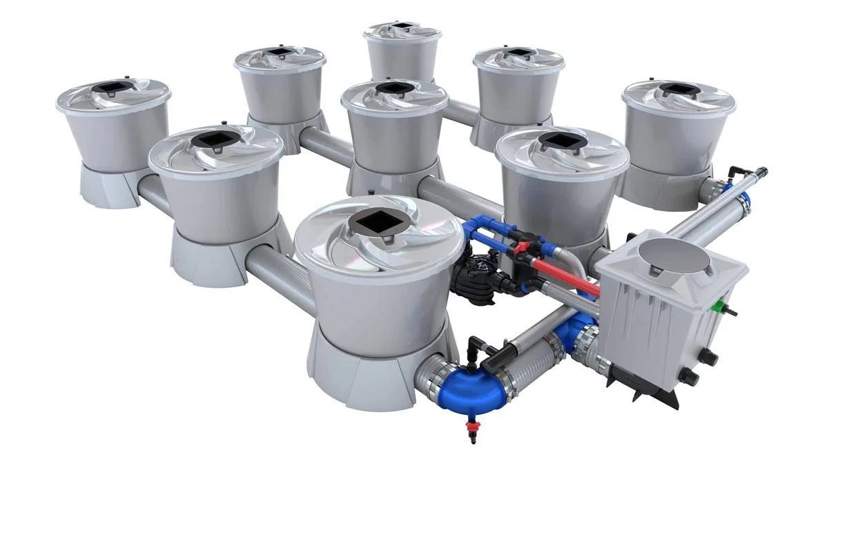 Alien Hydroponics V-System 9 Pot 3 Row Kit - Image 3