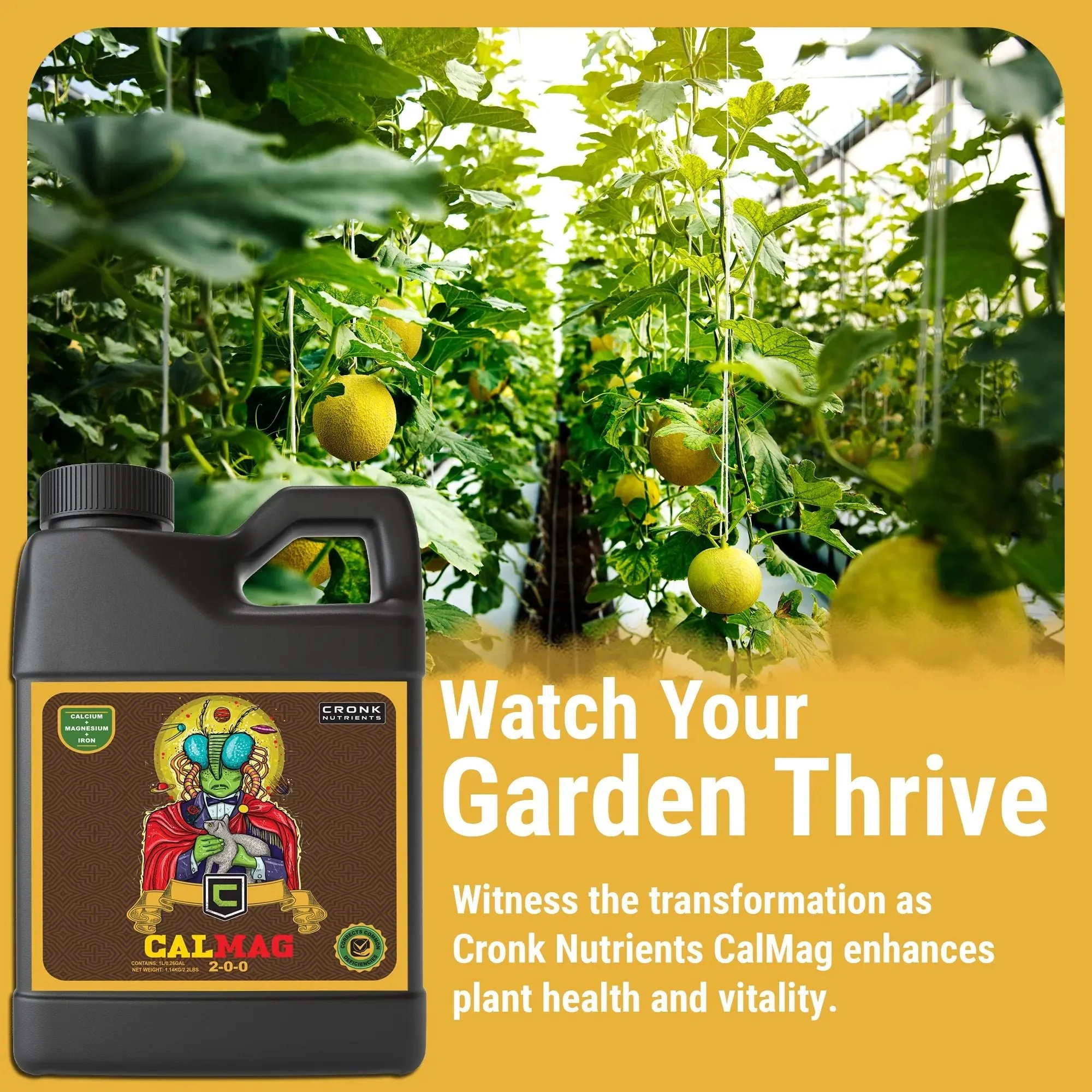 Cronk Nutrients CalMag 2-0-0 Essential Blend of Calcium, Magnesium, and Iron for Plants - Image 3