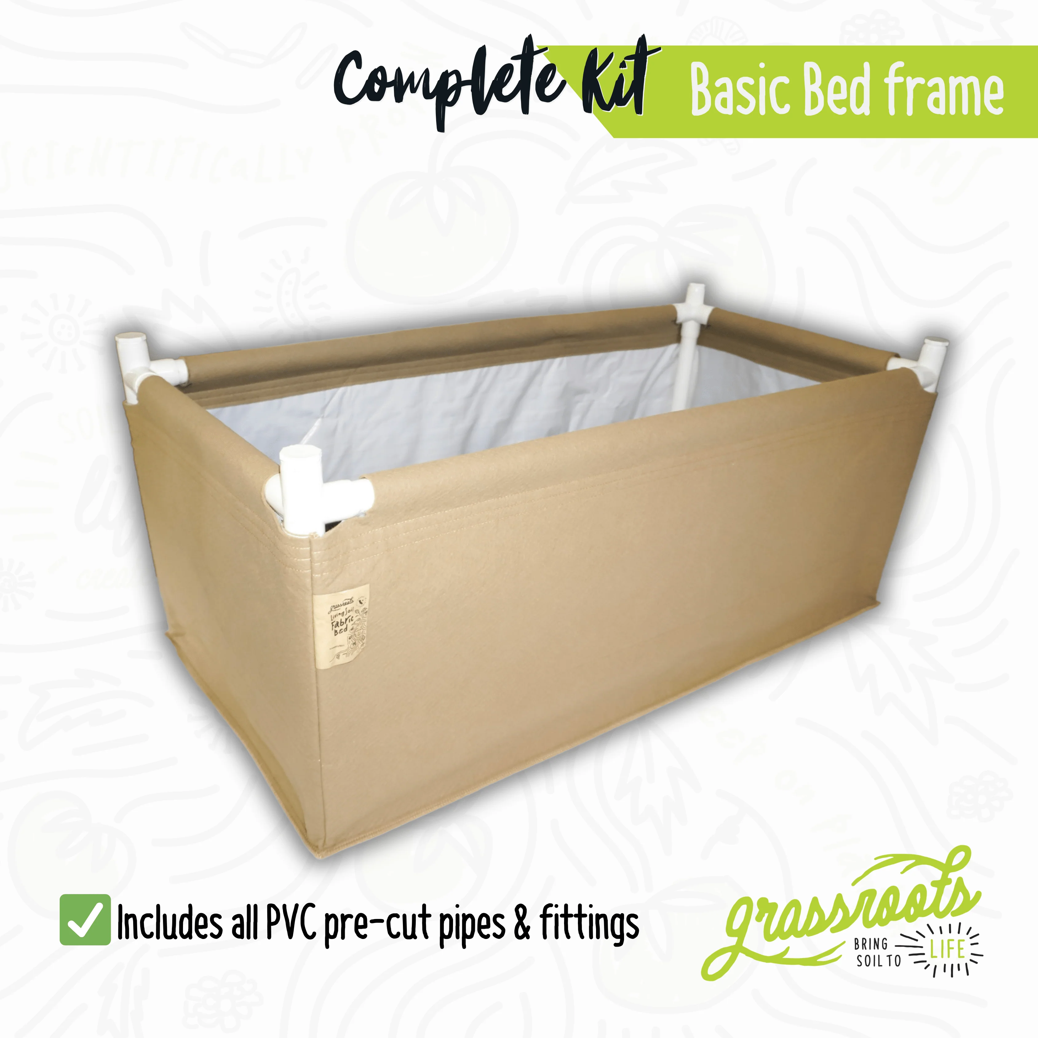 Complete Kit Living Soil Fabric Bed - Image 13