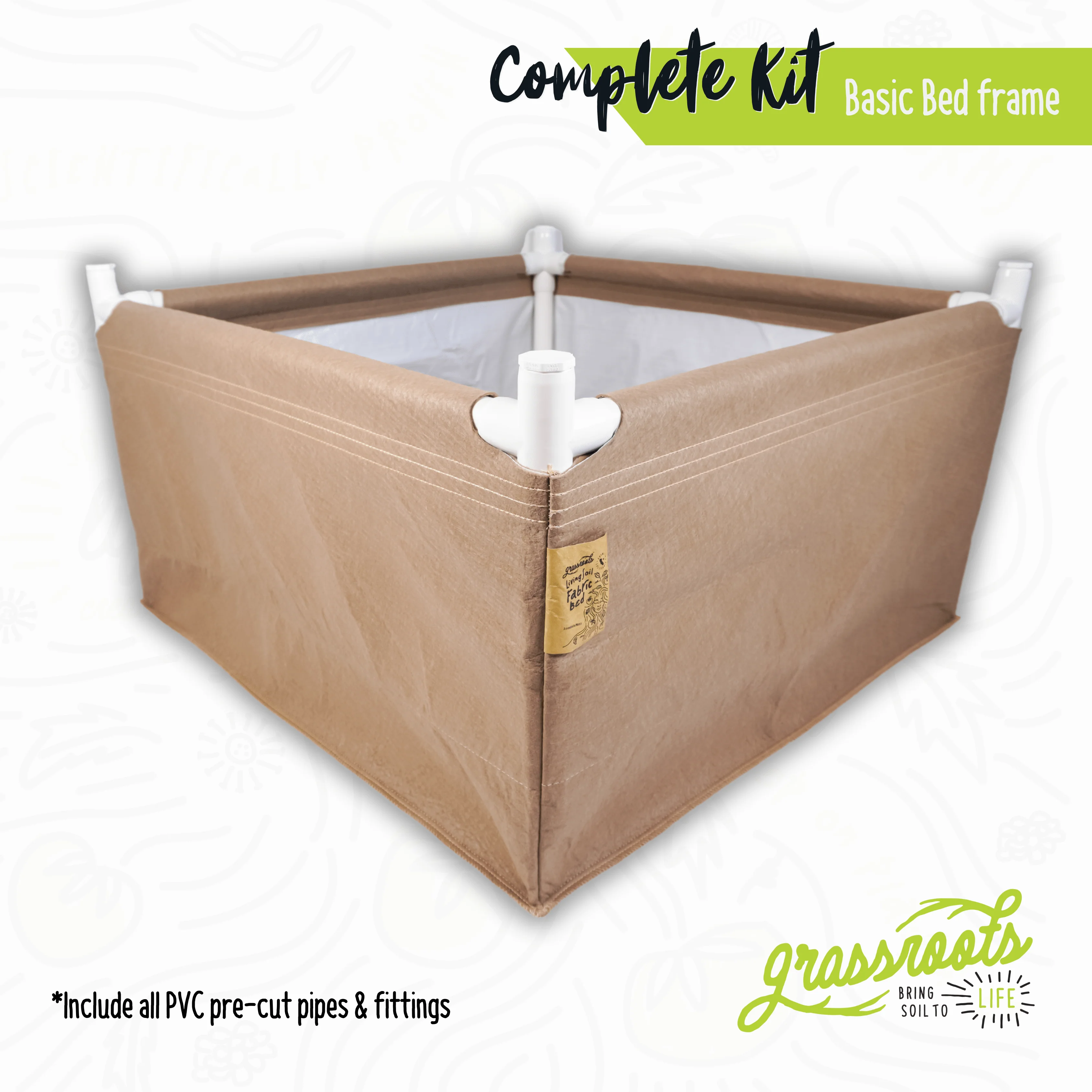 Complete Kit Living Soil Fabric Bed - Image 7