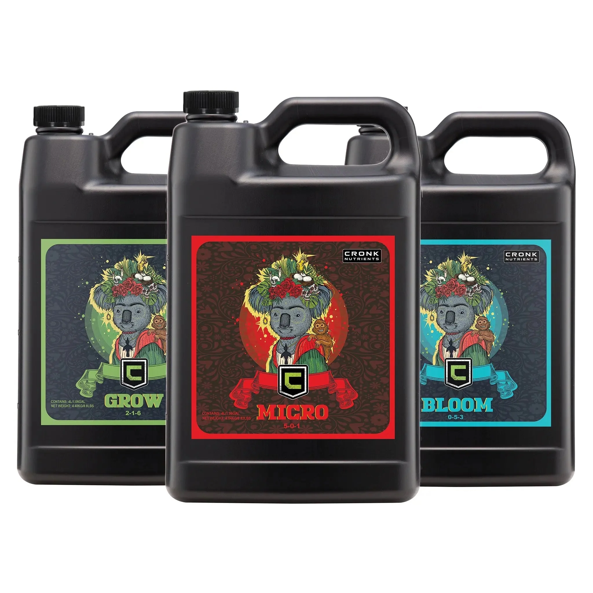 Cronk Nutrients 3-Part Base Kit  Micro, Grow, Bloom - Image 10