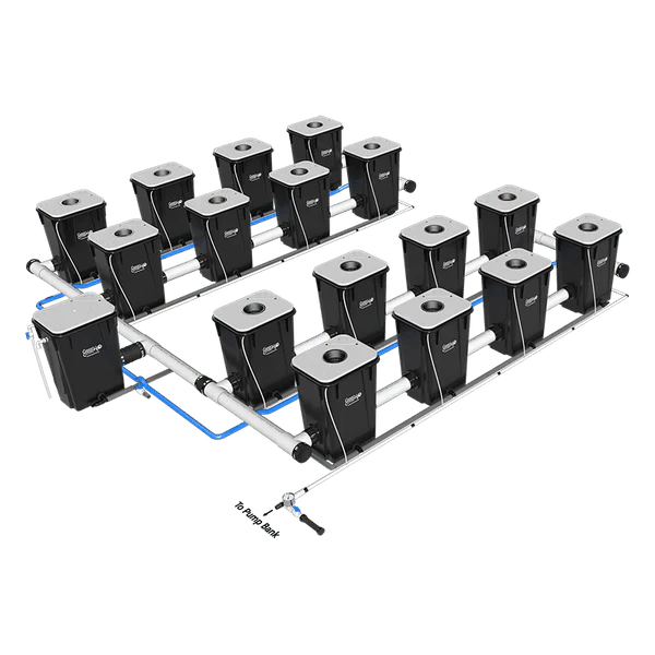 Current Culture H2O Under Current RDWC Hydroponic System - 13 Gallon, 30" Spacing - Image 3