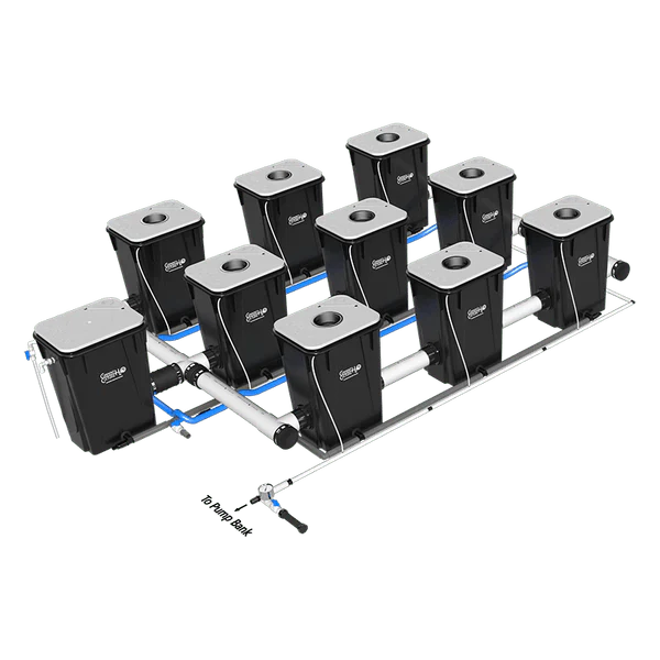 Current Culture H2O Under Current RDWC Hydroponic System - 13 Gallon, 30" Spacing - Image 7