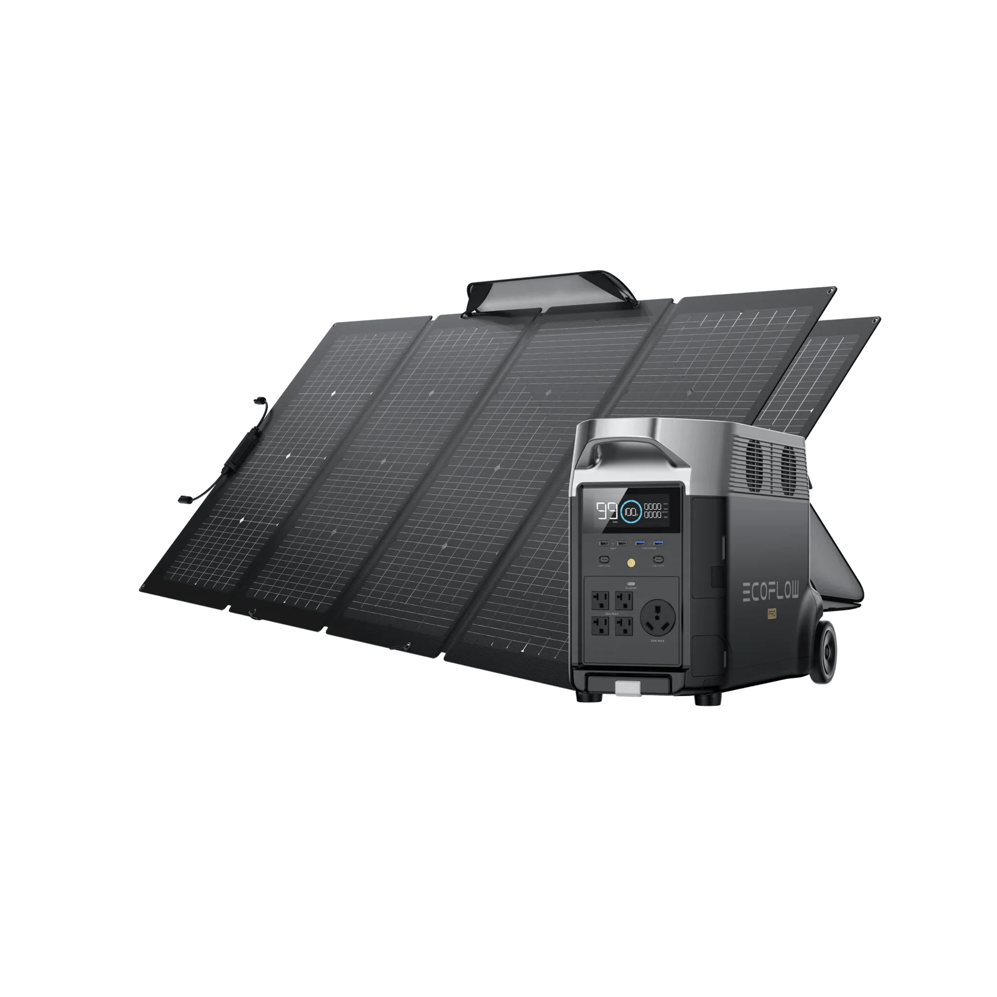 EcoFlow DELTA Pro Portable Solar Generator + Free 220W Solar Panel - Image 2