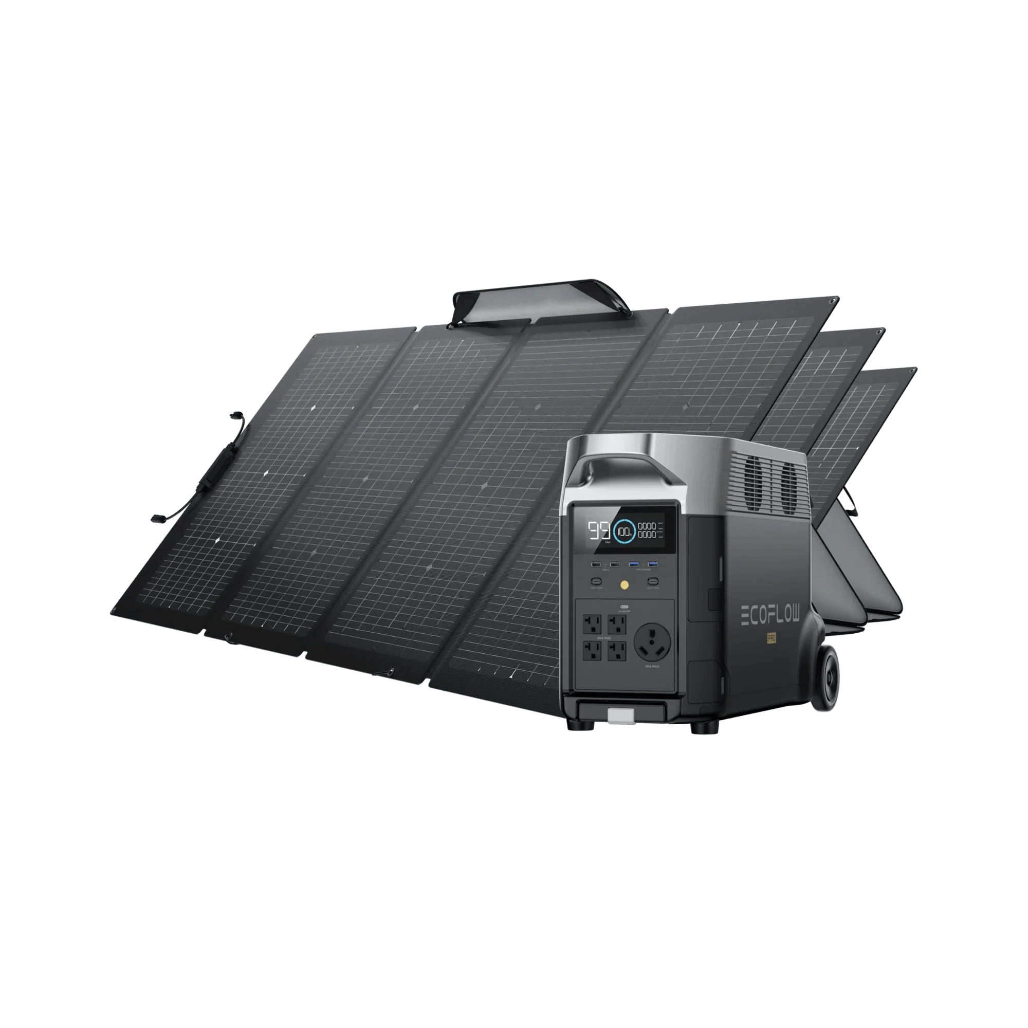 EcoFlow DELTA Pro Portable Solar Generator + Free 220W Solar Panel - Image 3