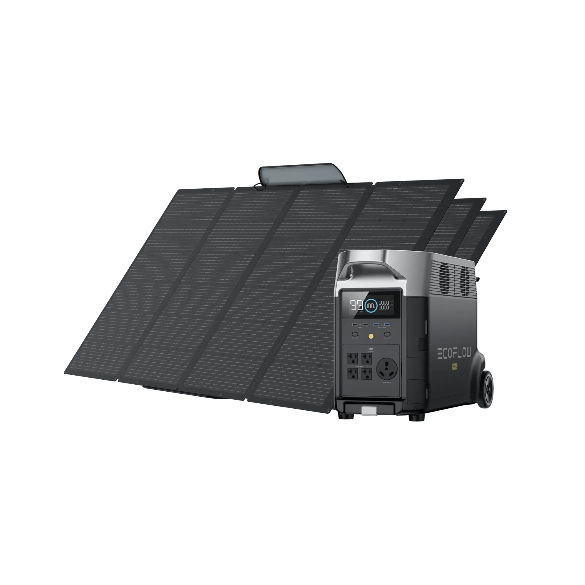 EcoFlow DELTA Pro Portable Solar Generator + Free 400W Solar Panel - Image 3