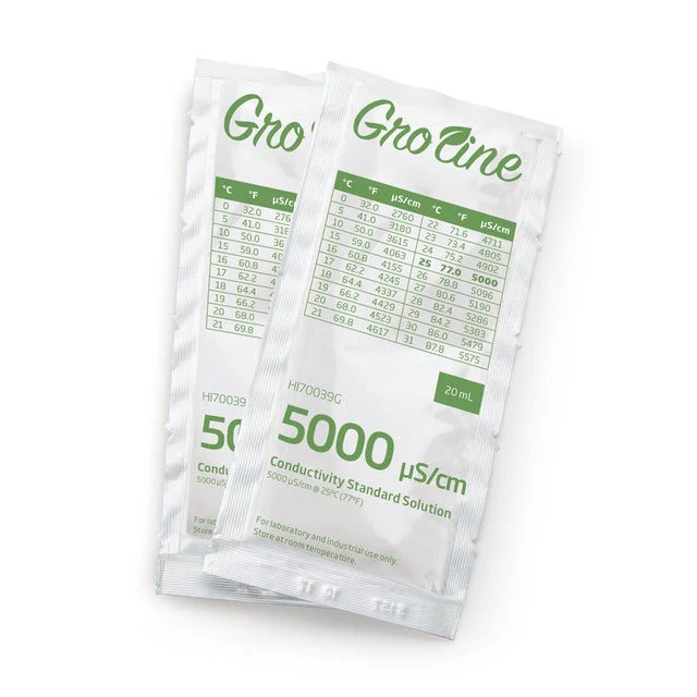 GroLine 5000 uS/cm Conductivity Standard Sachets, 20 mL (25 pcs.) - Image 2