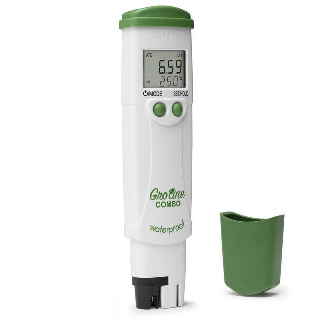 HANNA GroLine Hydroponic Waterproof Pocket pH/EC/TDS/Temperature Tester - Image 3