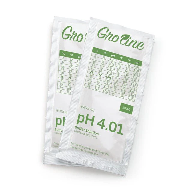 GroLine pH 4.01 Buffer Sachets, 20 mL (25 pcs.) - Image 2