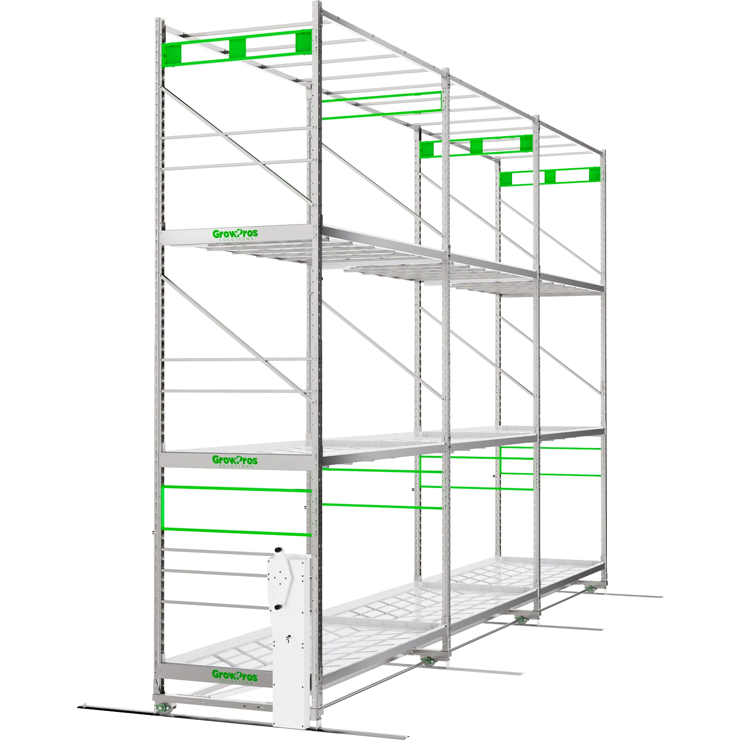 GrowPros Solutions 3-Tier Rolling Rack - Image 2
