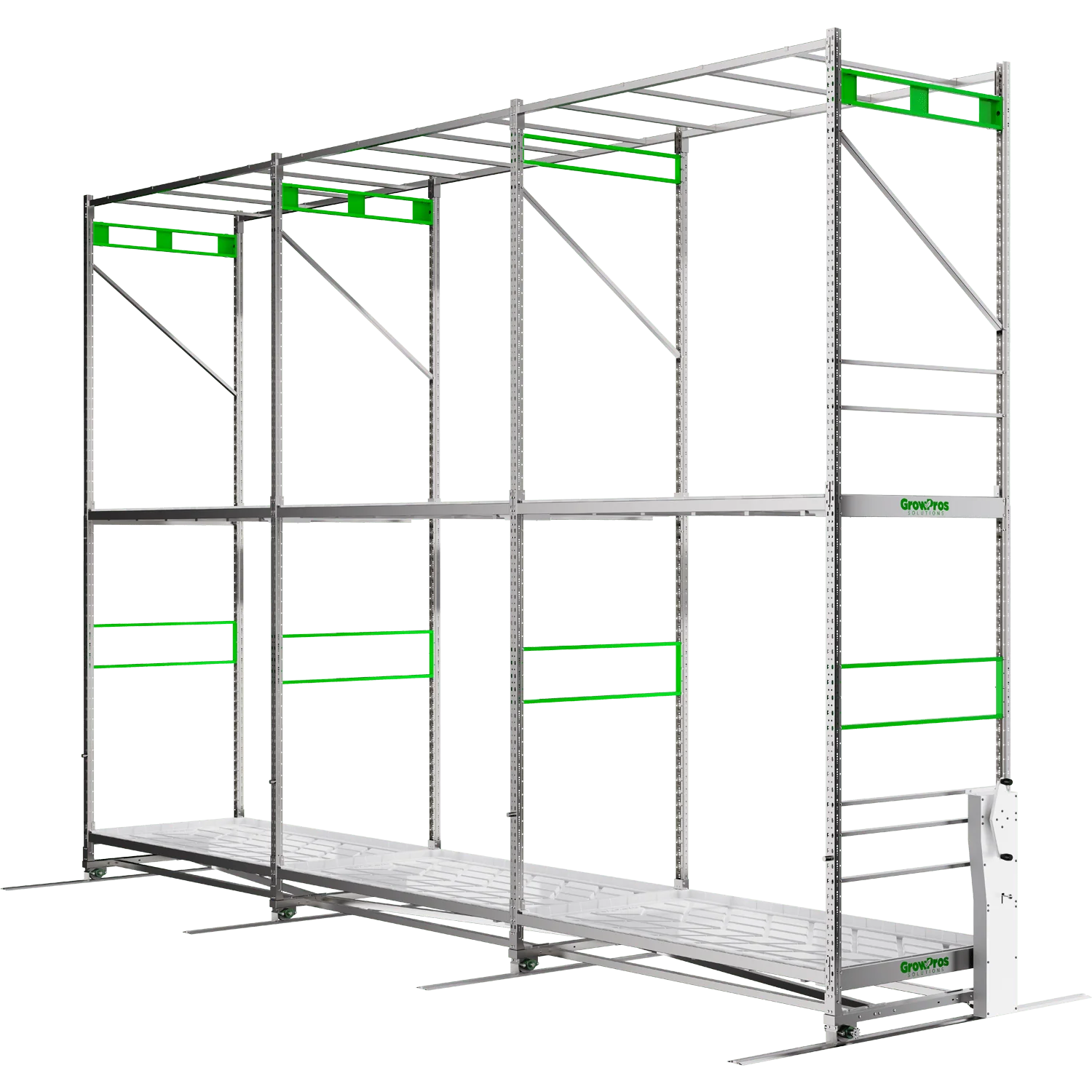 GrowPros Solutions Double-Tier Rolling Rack - Image 2