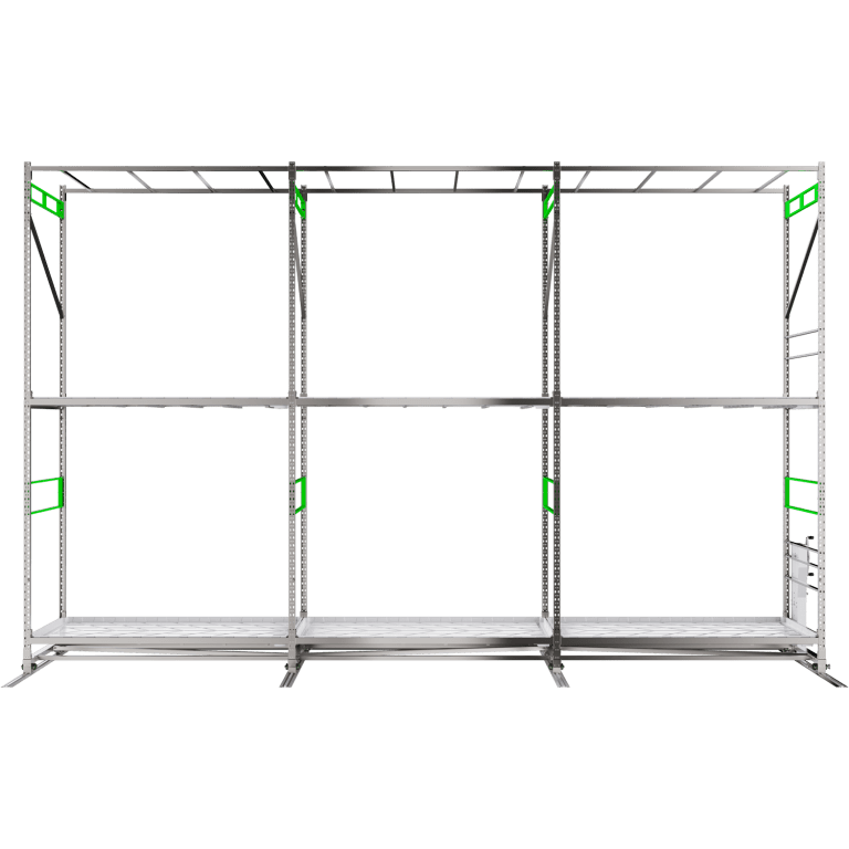 GrowPros Solutions Double-Tier Rolling Rack - Image 5