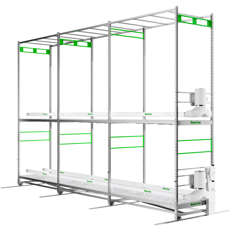 GrowPros Solutions Double-Tier Rolling Rack - Image 9