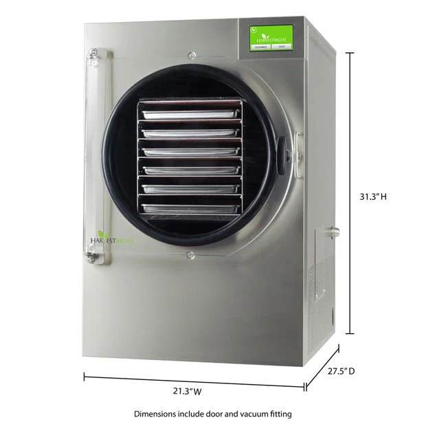 Harvest Right Large 6 Tray Home Pro Freeze Dryer Stainless Steel w/ Mylar Kit + Premier Pump - Image 4