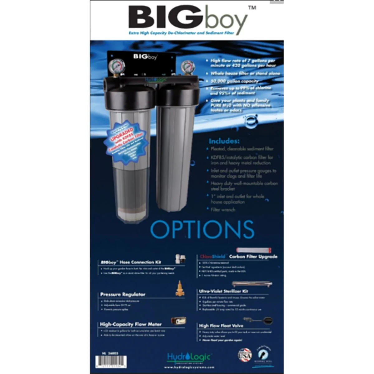 HydroLogic BIGboy Dechlorinator System W/KDF85/Catalytic Carbon Filter - Image 4