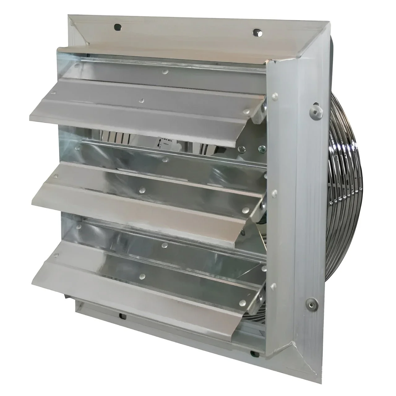 J&D Manufacturing ES Series Shutter Exhaust Fan with 9 ft. Cord - Image 2