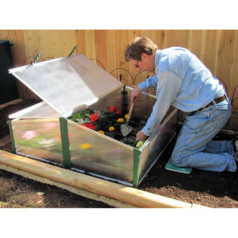 Juwel Tall Easy Fix Double Cold Frame - Garden Planter Box Frame - Image 3