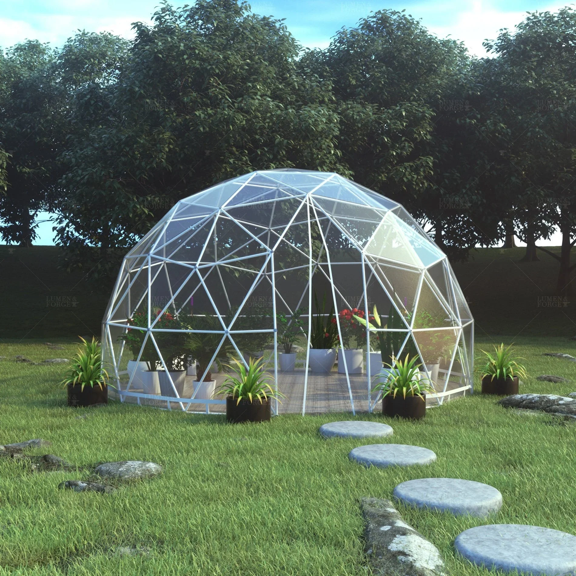 Lumen & Forge Geodesic Greenhouse Dome Kit - Image 4