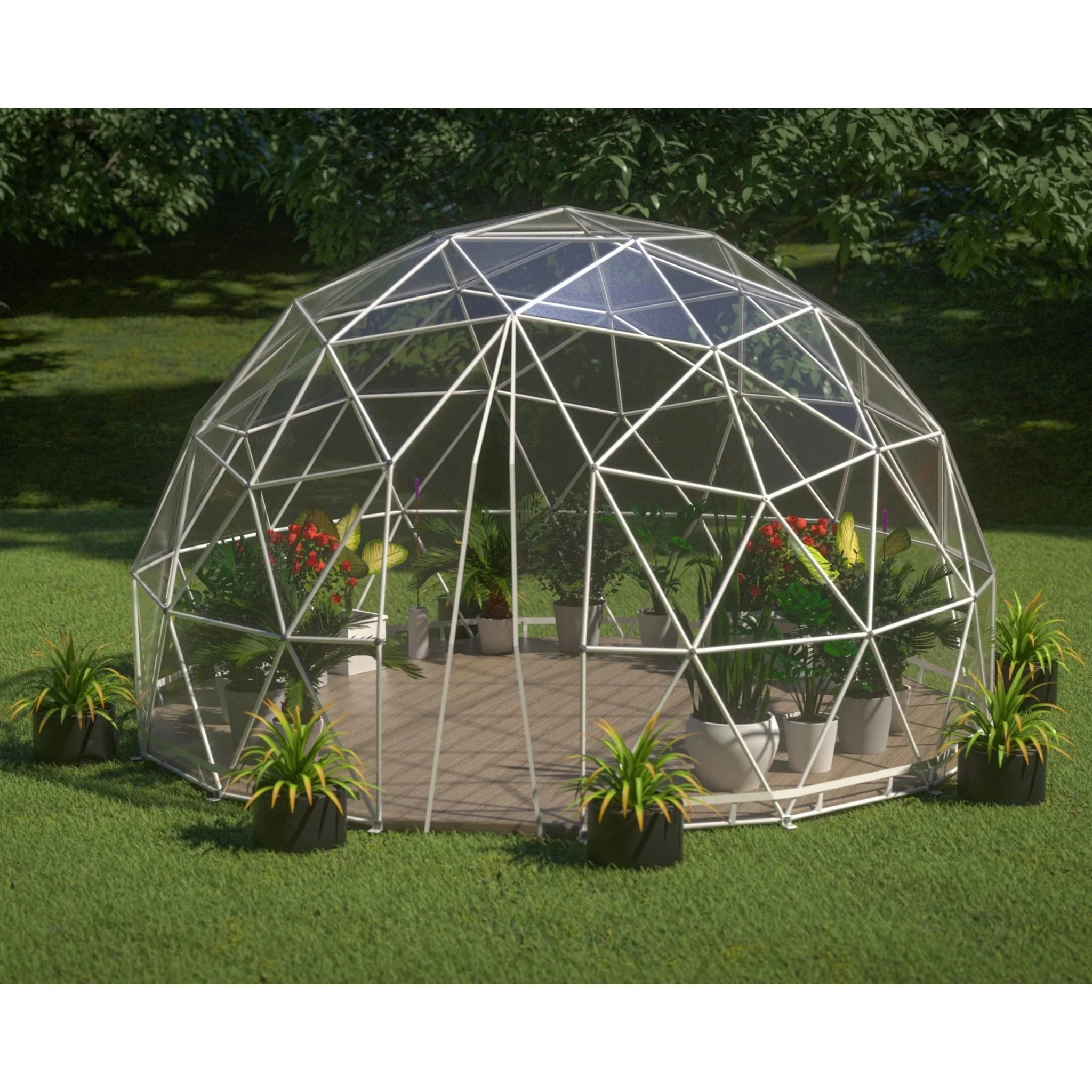 Lumen & Forge Geodesic Greenhouse Dome Kit - Image 8
