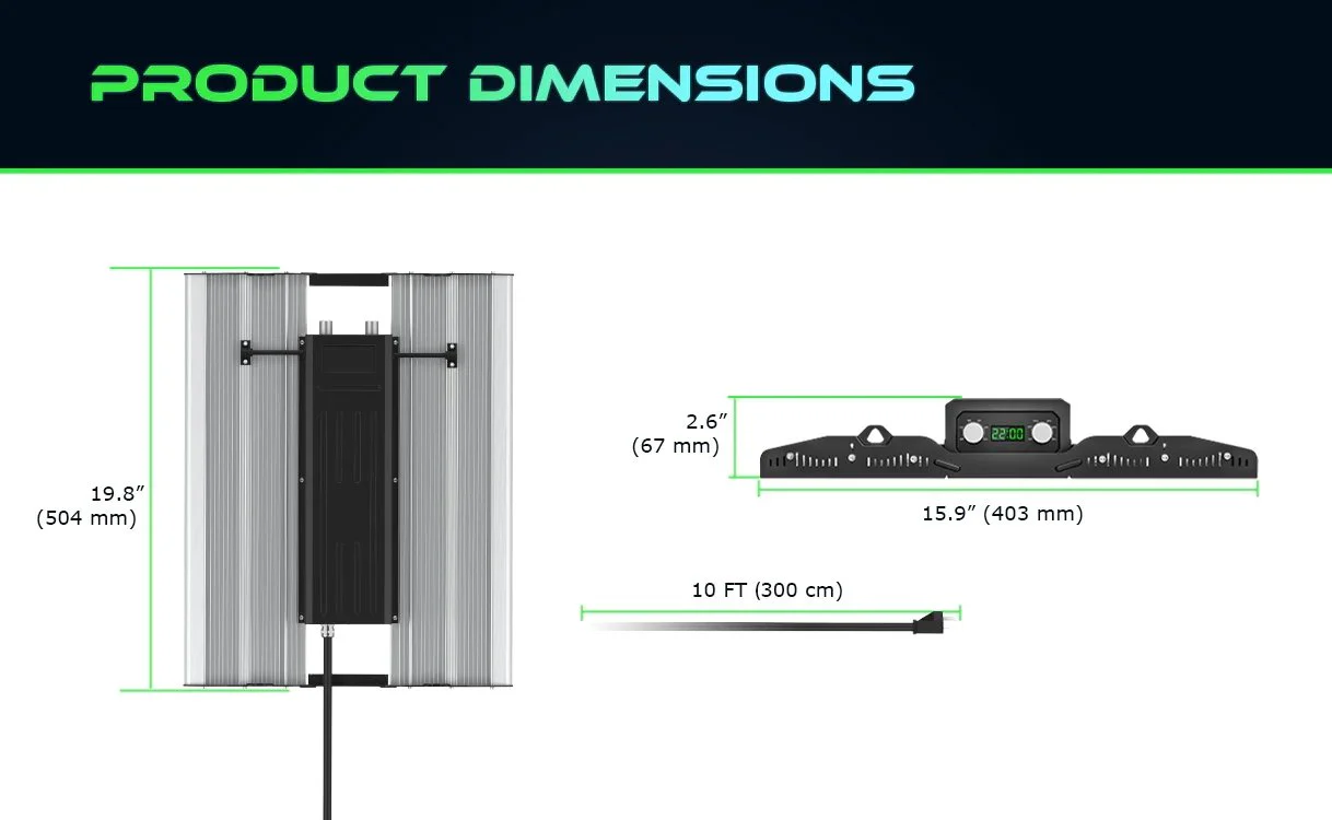 Medic Grow Mini Sun-2 150-500 Watt LED Grow Light - Image 18