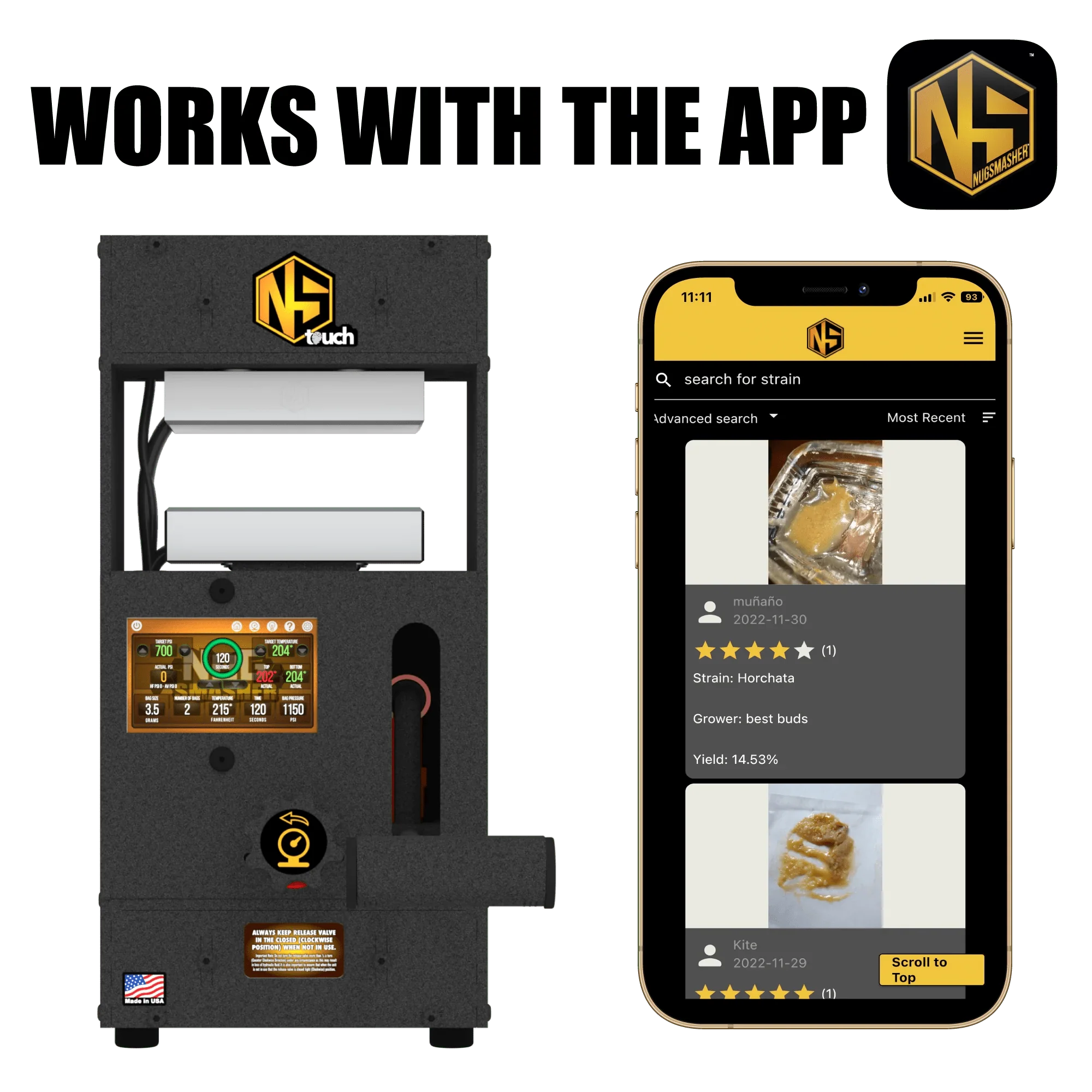 NugSmasher Touch 12 Ton Rosin Press Starter Pack - Image 3