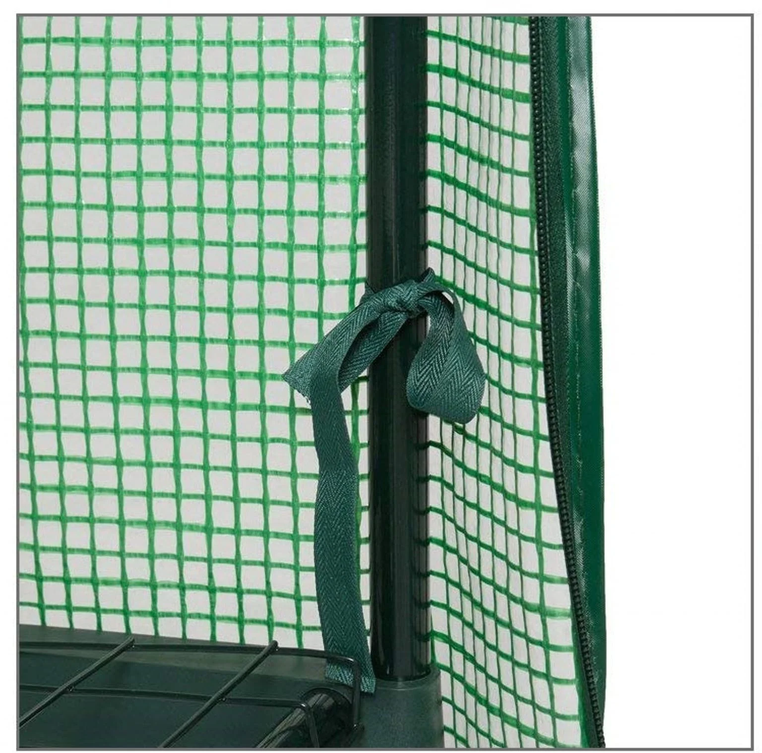 Riverstone 4 Tier Portable Rolling Greenhouse with Opaque Cover - Image 4