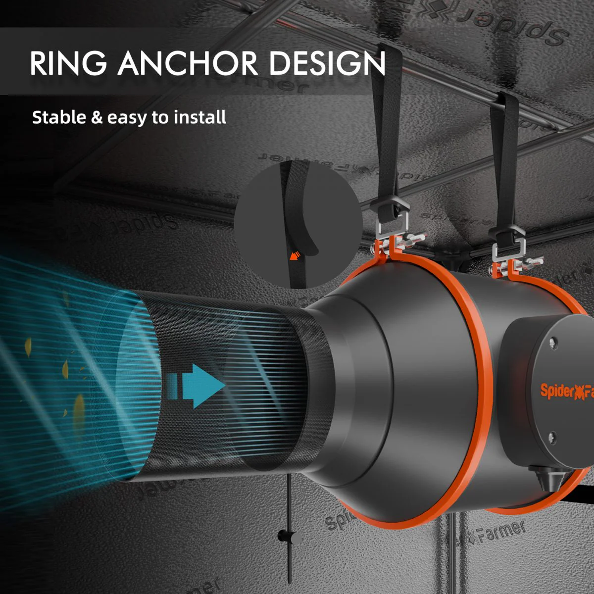 Spider Farmer 2’x4’ Complete Grow Tent Kit丨SF2000 301H EVO Full Spectrum LED Grow Light丨6” Clip Fan丨4” Ventilation System with Speed Controller - Image 19