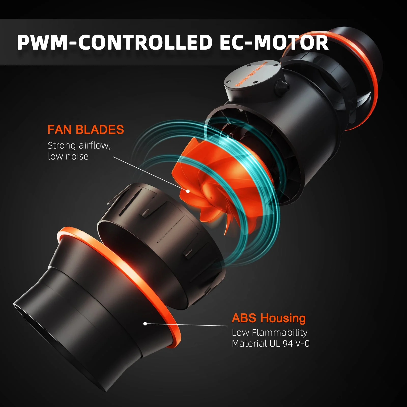 Spider Farmer 6-Inch 402 CFM Inline Fan Kits with Speed Controller, Carbon Filter & Ducting Combo - Image 5