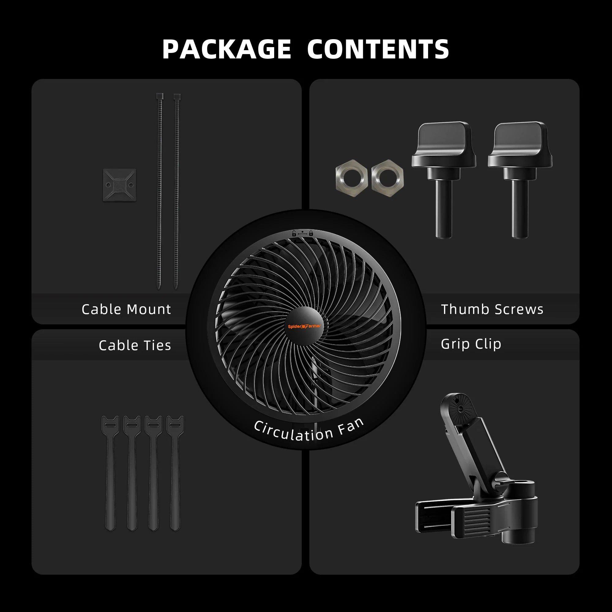 Spider Farmer 6-inch Clip On Fan for Grow Tents - Image 9