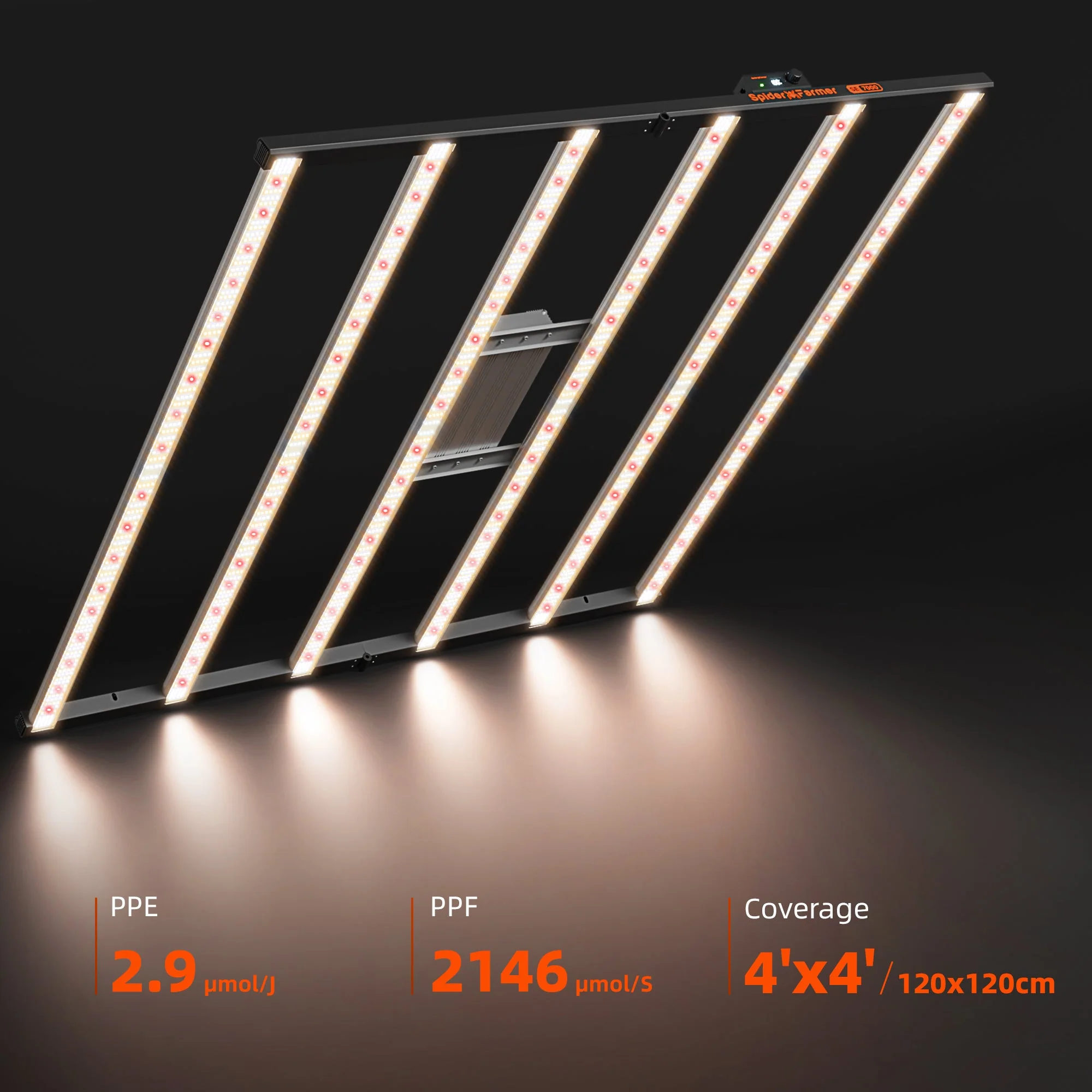 Spider Farmer®SE7000 730W Led Grow Light Bluetooth & WiFi Smart APP Control High Yields Commercial Lighting for 4x4FT/5x5FT - Image 4