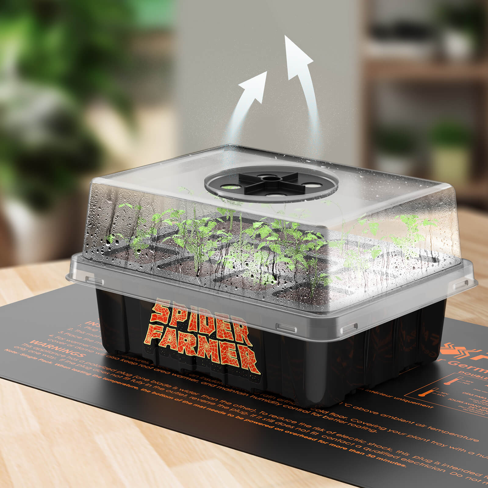 4 Pack Spider Farmer Seed Starting Trays Germination Tray - Image 6