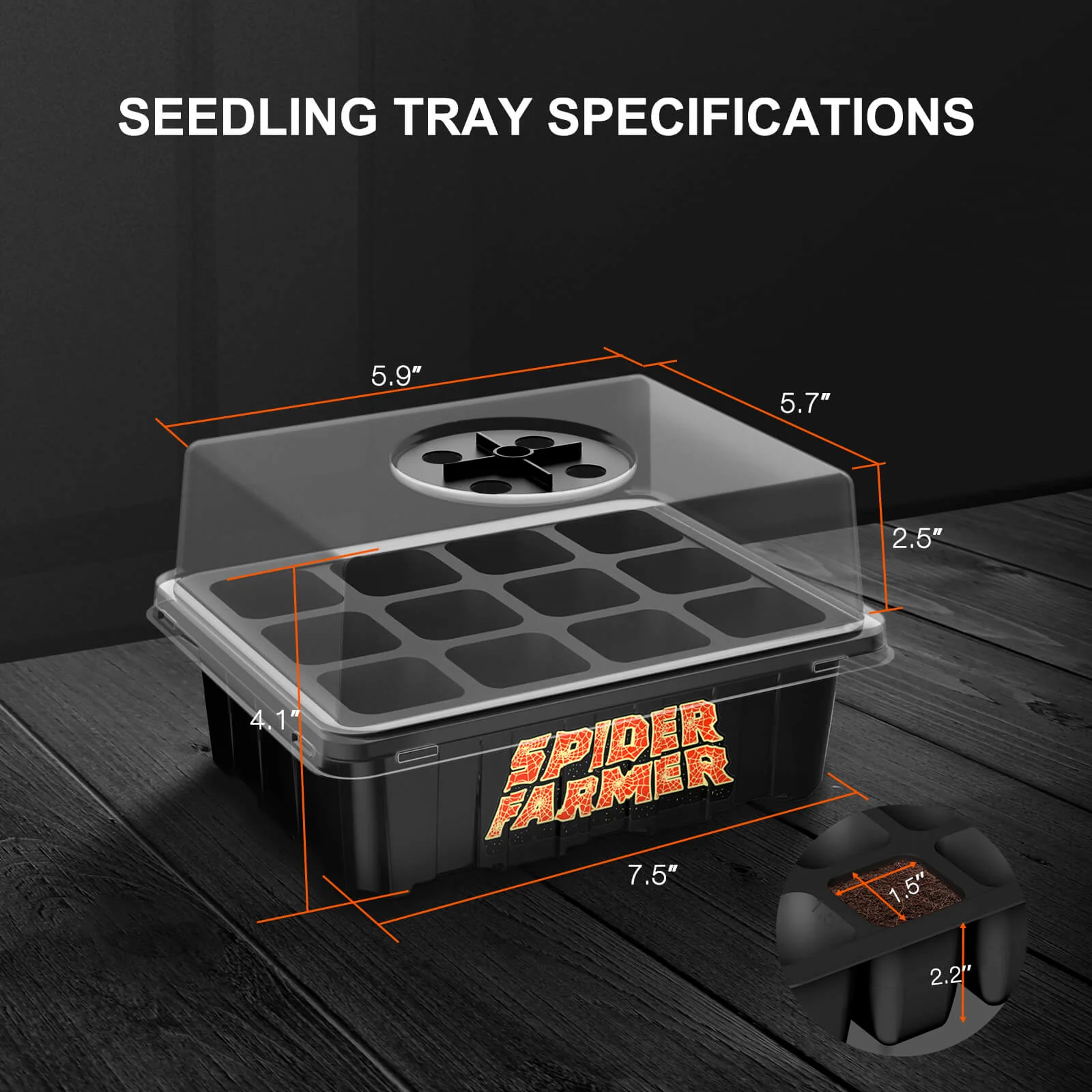 4 Pack Spider Farmer Seed Starting Trays Germination Tray - Image 7
