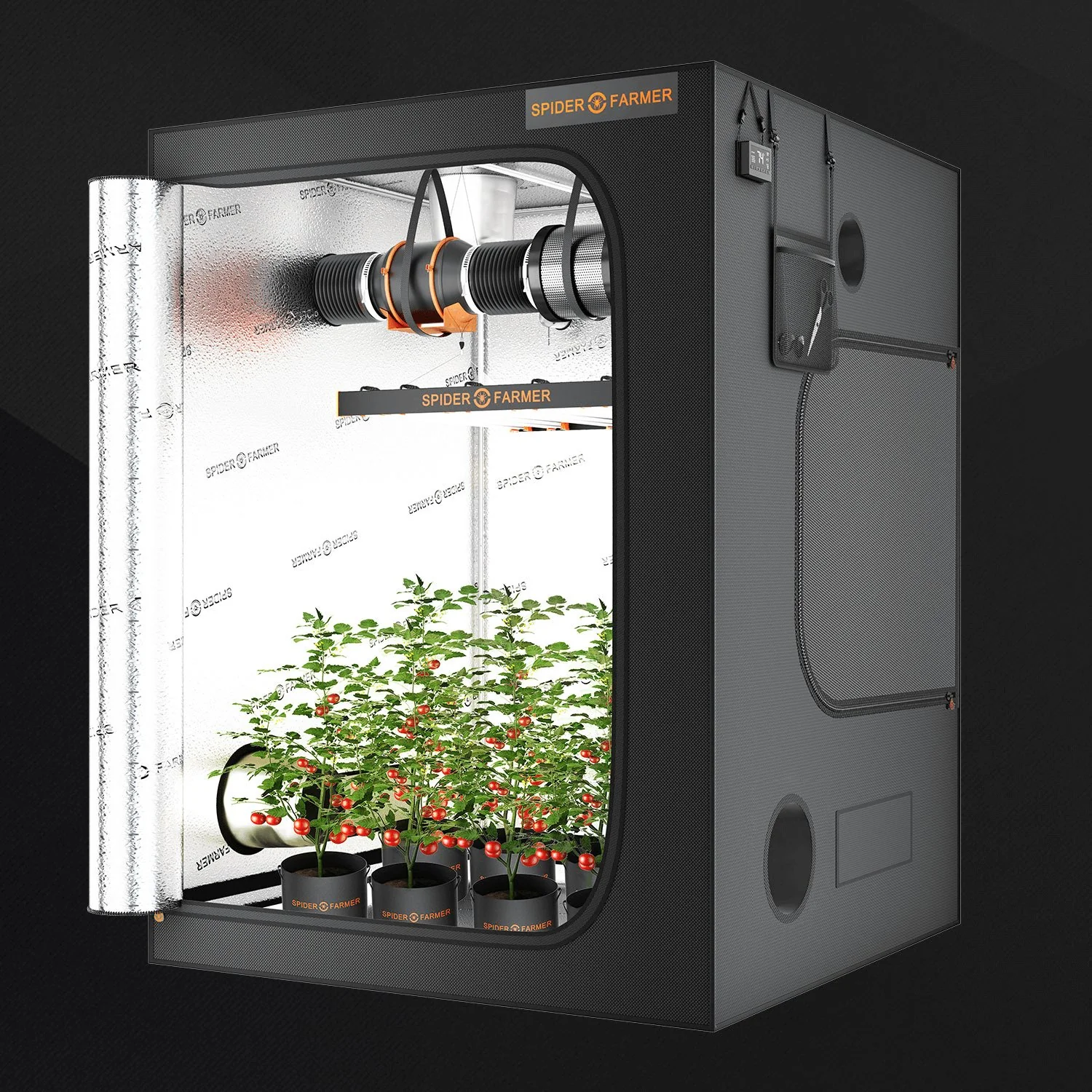 Spider Farmer 5’x5’x6.5′ 150cm x 150cm x 200cm Indoor Grow Tent - Image 2