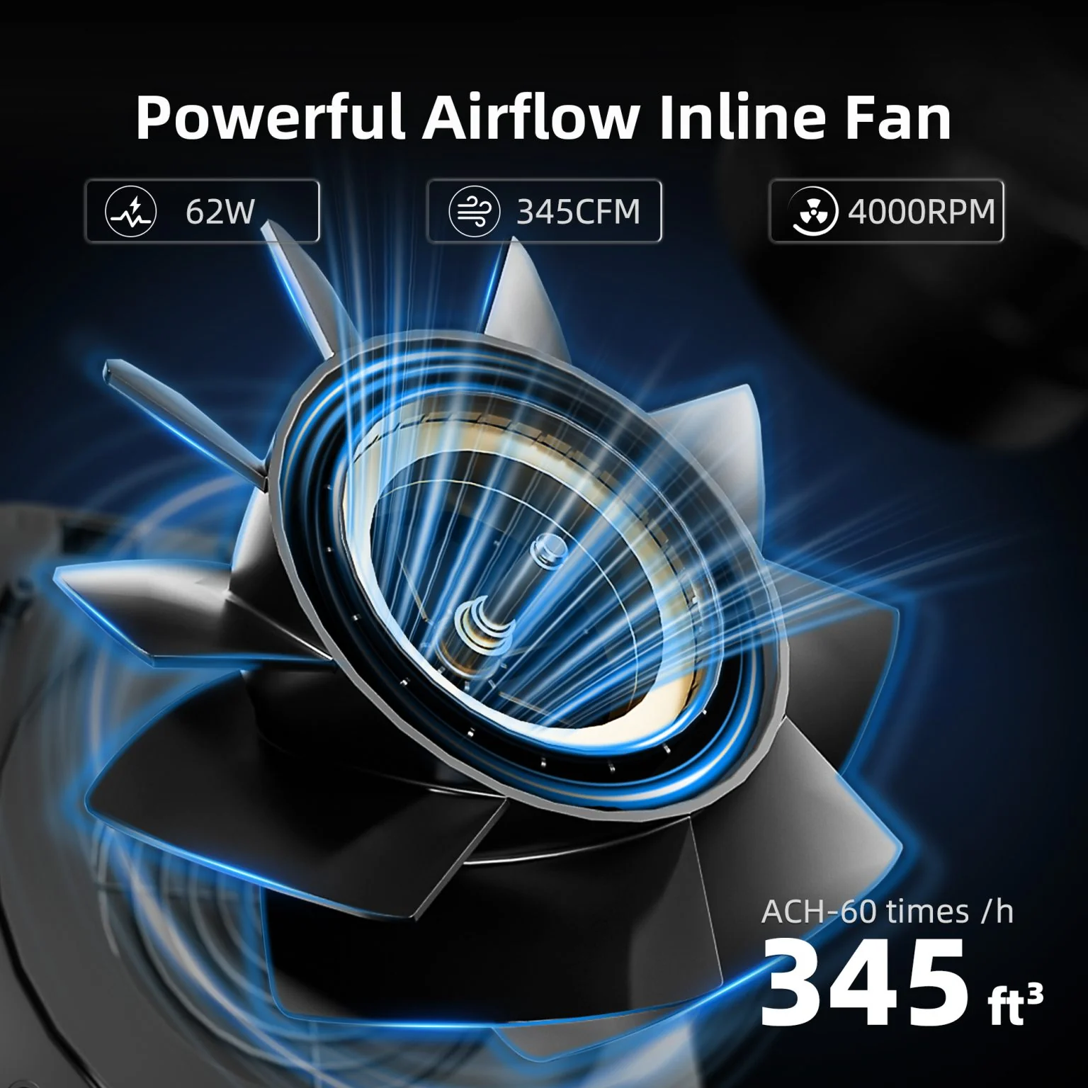 Spider Farmer 2-in-1 Ventilation System Inline Fan with Built-In Carbon Filter 6 Inch for Grow Tents Odor Control Clean Airflow, GGS Controller Compatible - Image 4
