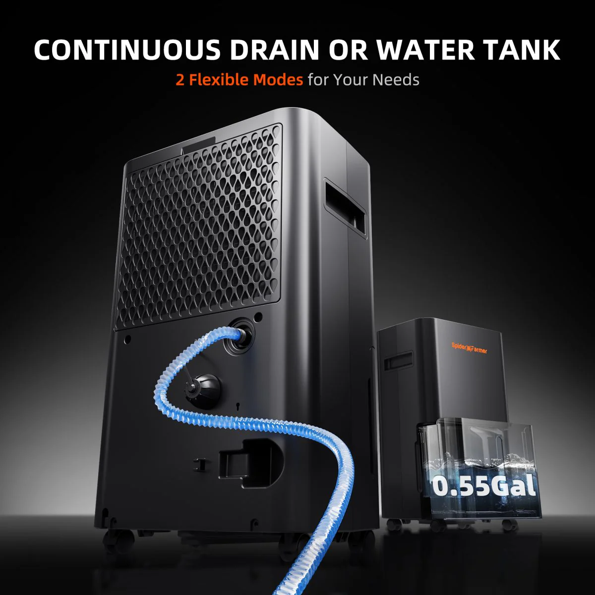 Spider Farmer 32 Pint Dehumidifier with Drain Hose for Grow Tent and Grow Room - Image 6