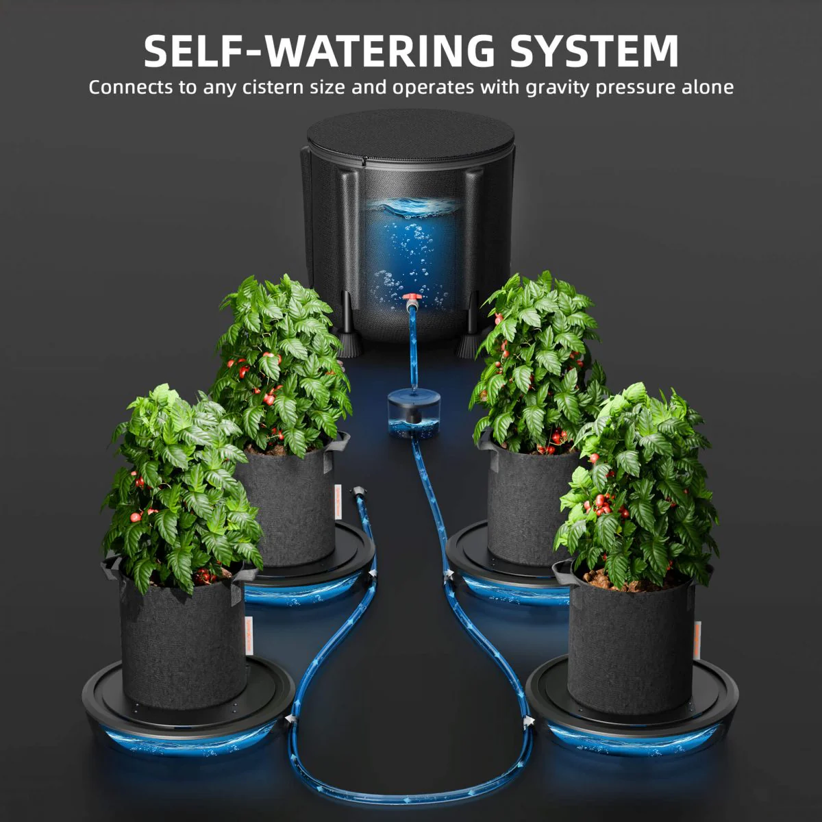 Spider Farmer 4-Pack Gravity-Fed Silent Self-Watering System Kits for Indoor Grow Tents & Greenhouses - Image 6