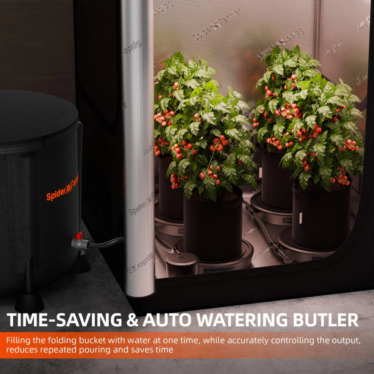 Spider Farmer 4-Pack Gravity-Fed Silent Self-Watering System Kits for Indoor Grow Tents & Greenhouses - Image 9