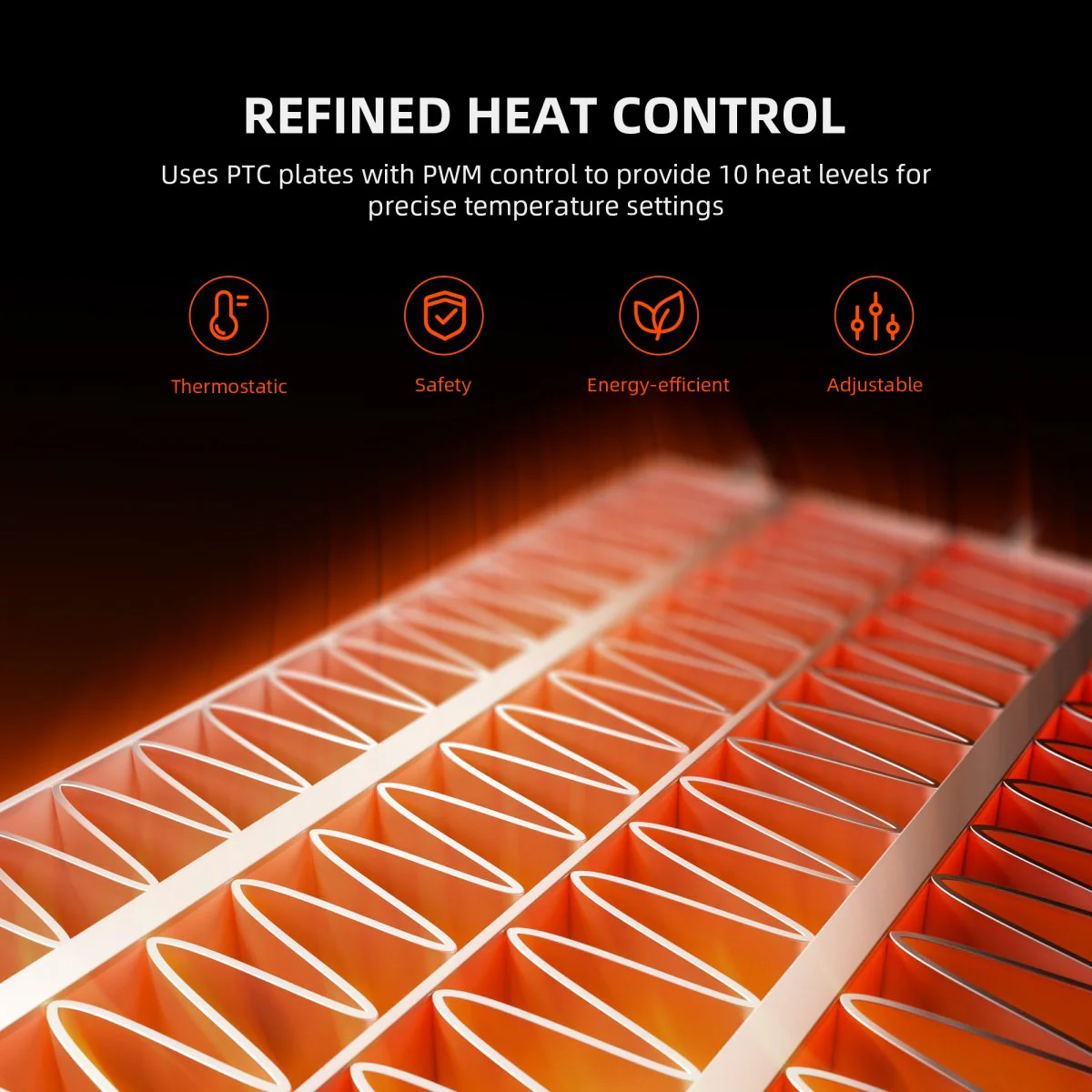 Spider Farmer Grow Tent Heater – Smart Temperature Control,10-Level PTC Heating,Day/Night Auto Settings,24H Timer, Safe Indoor Plant Heater for Grow Rooms - Image 3